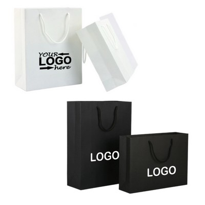 Shopping Bag Premium Black Matte Paper