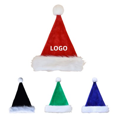 Adult & Children Plush Santa Hat