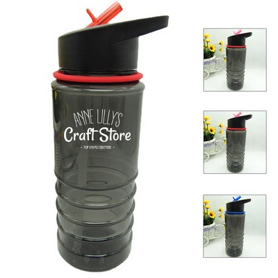 Sports Water Bottle with Flip-Top Lid