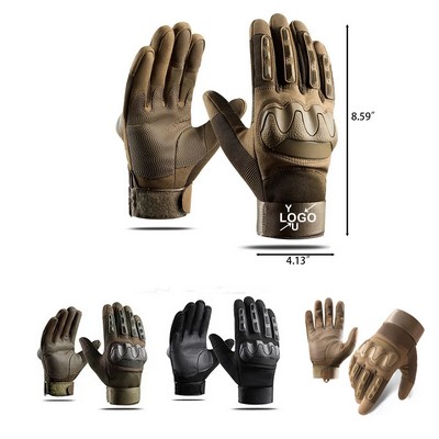 Tactical Touch Screen Gloves with Full Finger Design