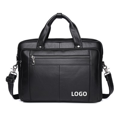 Genuine Leather Business Laptop Briefcase for Men 16"
