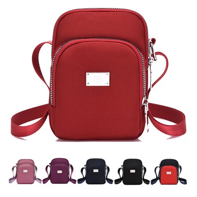 Mini Waterproof Oxford Crossbody Phone Bag