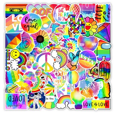 Funny Tie Dye Stickers