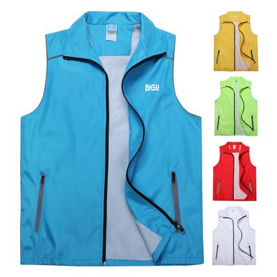 Fashionable Breathable Work Vest W/ Mesh Inside