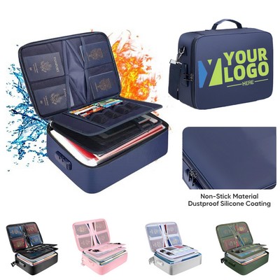 Fireproof Document Box with Lock