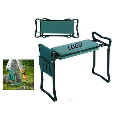 Folding Garden Kneeler with Tool Pouch