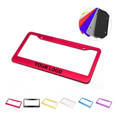 Aluminum License Plate Frame Two Hole 12.2" x 6.29"