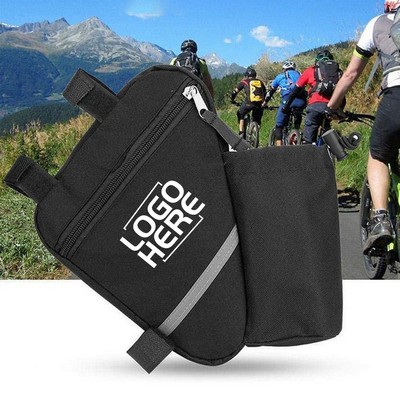 Oxford Fabric Bike Triangle Bag with Water Bottle Holder