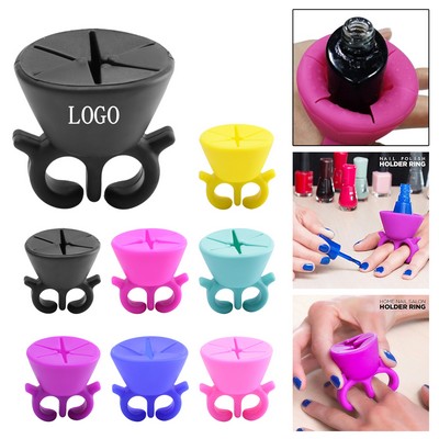 Adjustable Nail Polish Holder Ring