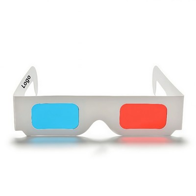 Disposable Paper 3D Glasses Red-Blue Lenses for Stereoscopic Viewing 3D Movie Experiences