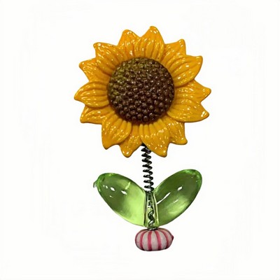 2024 Trendy Bobbing Sunflower Car Dashboard Ornament with Cheerful Design
