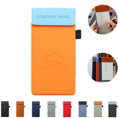 A6 Leather Magnetic Clipboard Writing Board