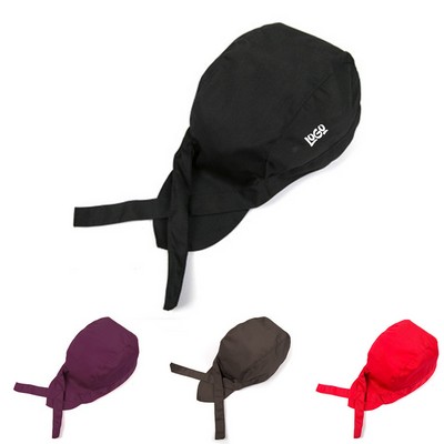 Adjustable Waiter Bandana Hat Chef Work Cap