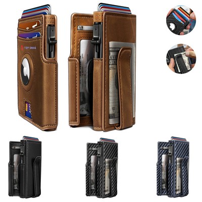 Wallet for Men with Slim Pop Up Card Holder