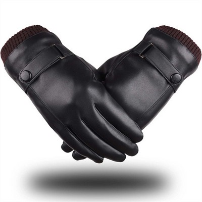 Winter Leather Glove For Men Women
