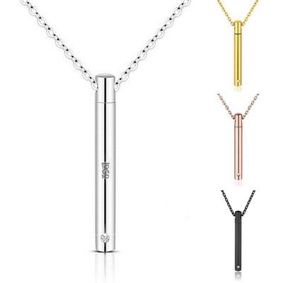 Perfume Bottle Pendant Cylinder Ashes Commemoration