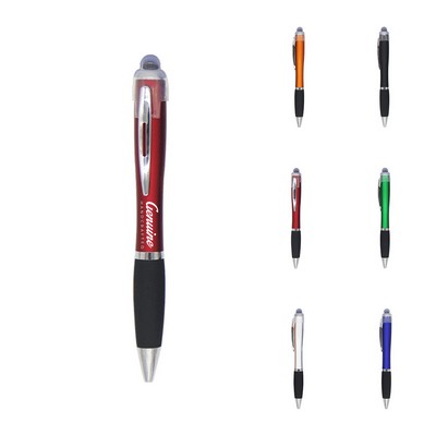 Engraved Light-Up Stylus Twist Pen