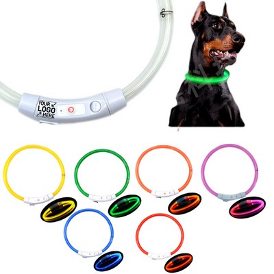 Rechargeable PVC LED Glowing Collar
