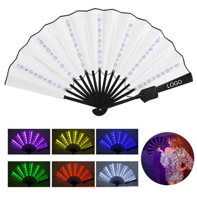 LED Glowing Folding Fans
