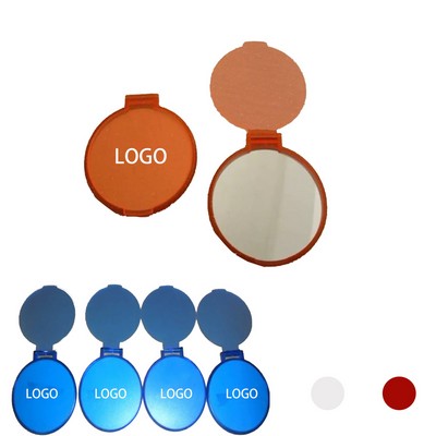 Pocket Size Transparent Round Mirror