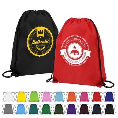Classic Polyester Drawstring Sports Backpack ( Ocean)