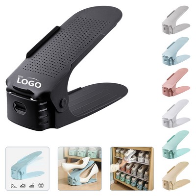 Adjustable Double-Layer Shoe Rack