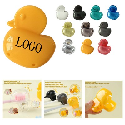 Portable Duckling Toothbrush Storage Box