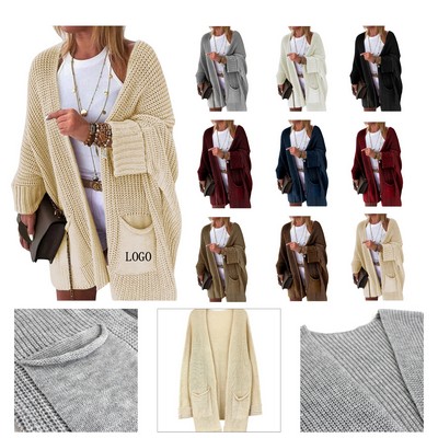 Women's Long Sleeve Knit Cardigan