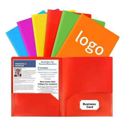 Double Pocket A4 File Folder Document Organizer