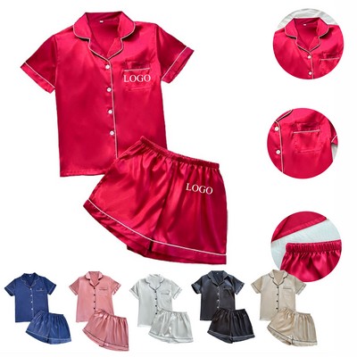 Womens Silk Satin Pajama