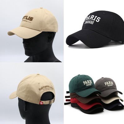 6-Panel Polyester Ball Cap