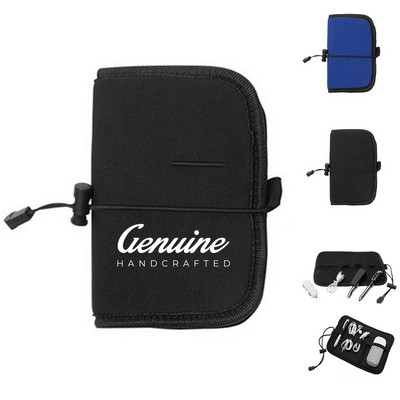 Neoprene Tech Gear Roll-up Electronic Organizer