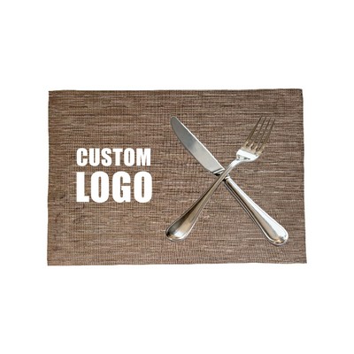 18x12 PVC Woven Placemat Home Heat Insulation Non-Slip Waterproof Mat