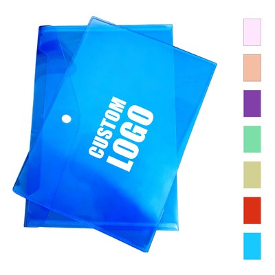 Clear Storage Bag A4 Document Holder Assorted Colors