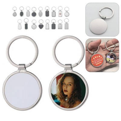 Circular Photo Frame Keyring