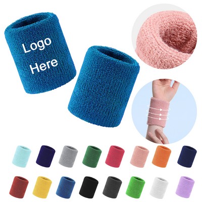 Unique Sports Absorbent Breathable Thick Multi Color Sports Wristbands