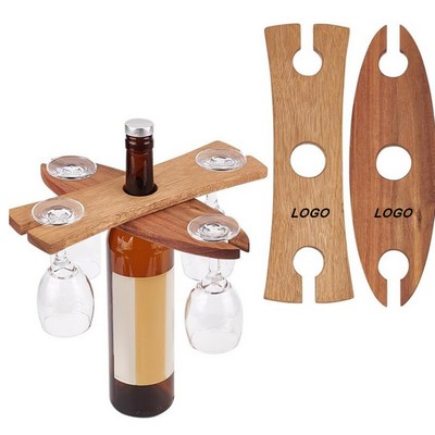 Wood Wine Glasses Holder