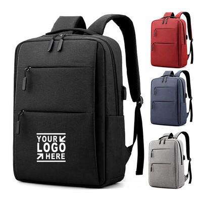 Multi-Function Layer Zippered Laptop Backpack