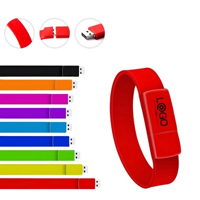 Silicone Wristband USB Flash Drive 4GB