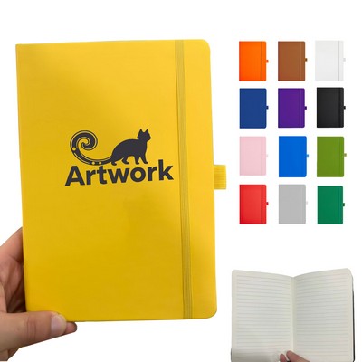 Pu Leather Strap Notebook