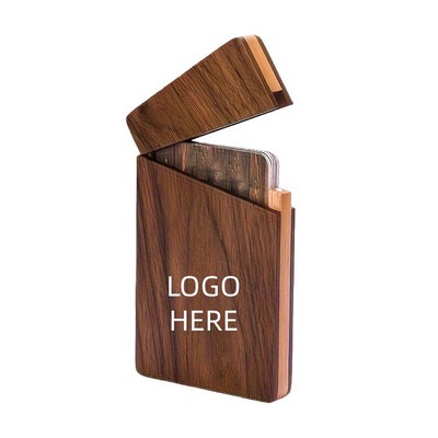 Wooden Business Card Storage Box
