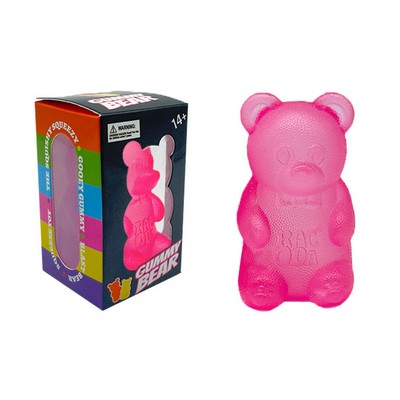Maltose Gummy Bear Stress Ball Super Soft "NeeDoh" Style Squeeze Toy Slow-Rising Maltose Filling