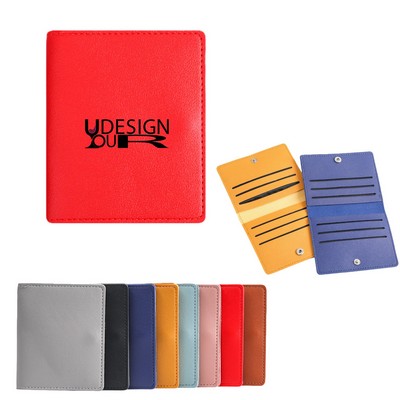Minimalist Slim Large-Capacity License ID Case Bank Document Holder