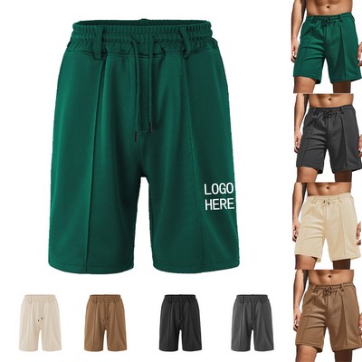 Casual Textured Quick-Dry Mesh Shorts