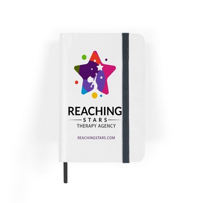 White Executive Jotter w/Cardboard Finish