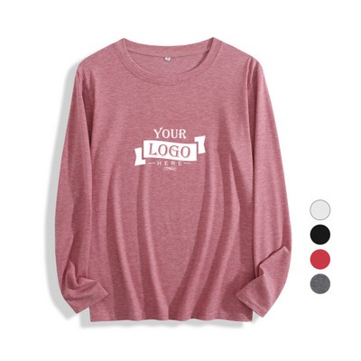 6.3 oz Poly/Cotton/Spandex Blend Long Sleeve T-Shirt