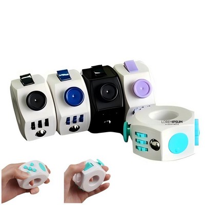 6-Sided Stress Relief Fidget Rotating Ring Toy
