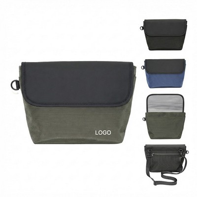 Waterproof Oxford Cloth Men's Chest Bag Sleek Business Commuter Sling Bag Anti-Theft Urban Bag