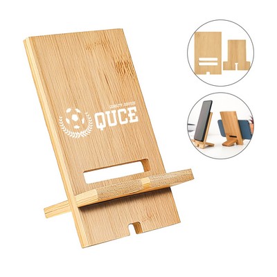 Eco-Friendly Bamboo Mobile Phone Stand Holder