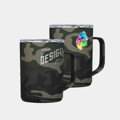 16 oz Corkcicle® Stainless Steel Triple Insulated Classic Camo Coffee Mug